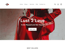 Tablet Screenshot of lust2love.com
